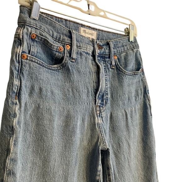 Madewell The Perfect Vintage Jean Raw Hem High Waist Boho Ankle Jeans Size 26 - Picture 15 of 16